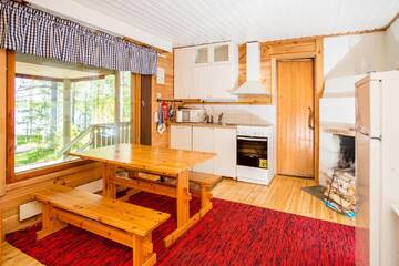 Фото номера Коттедж с 2 спальнями и сауной Дома для отпуска Resort Naaranlahti Cottages г. Нааранлахти 8