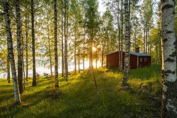 Фото номера Коттедж с 2 спальнями и сауной Дома для отпуска Resort Naaranlahti Cottages г. Нааранлахти 3
