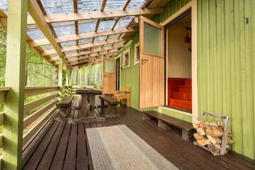 Фото номера Дом с 4 спальнями Дома для отпуска Resort Naaranlahti Cottages г. Нааранлахти 3